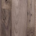 Walnut hardwood flooring with circle sawn texture.