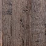 Walnut hardwood flooring with skip band texture.