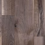 Walnut hardwood flooring with skip sawn texture.