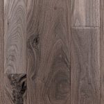 Smooth walnut hardwood flooring with chalet texture.