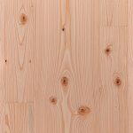 Smooth douglas fir hardwood flooring.